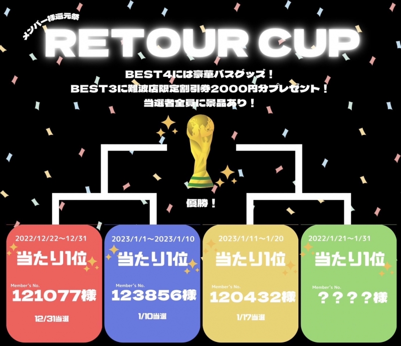 RETOUR CUP LAST WEEK!